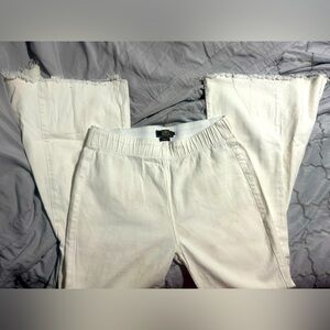 White Jean Bellbottoms (Elastic waist)